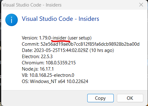 Visual Studio Code Insider